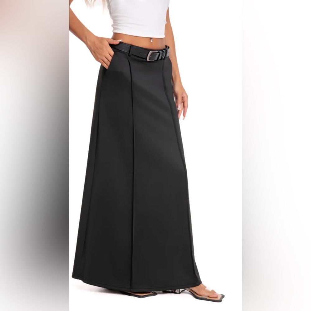 Elegant Black Maxi Skirt